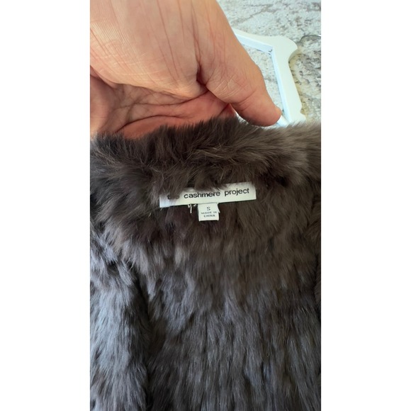 The Cashmere Project 100% Rabbit Fur Jacket Size Small - Picture 7 of 7